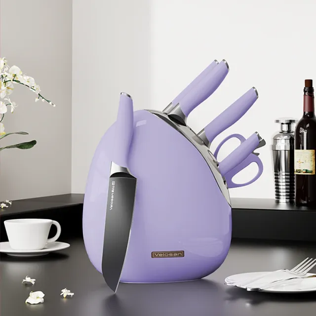 VELOSAN Pebble Series Knife Set, Purple