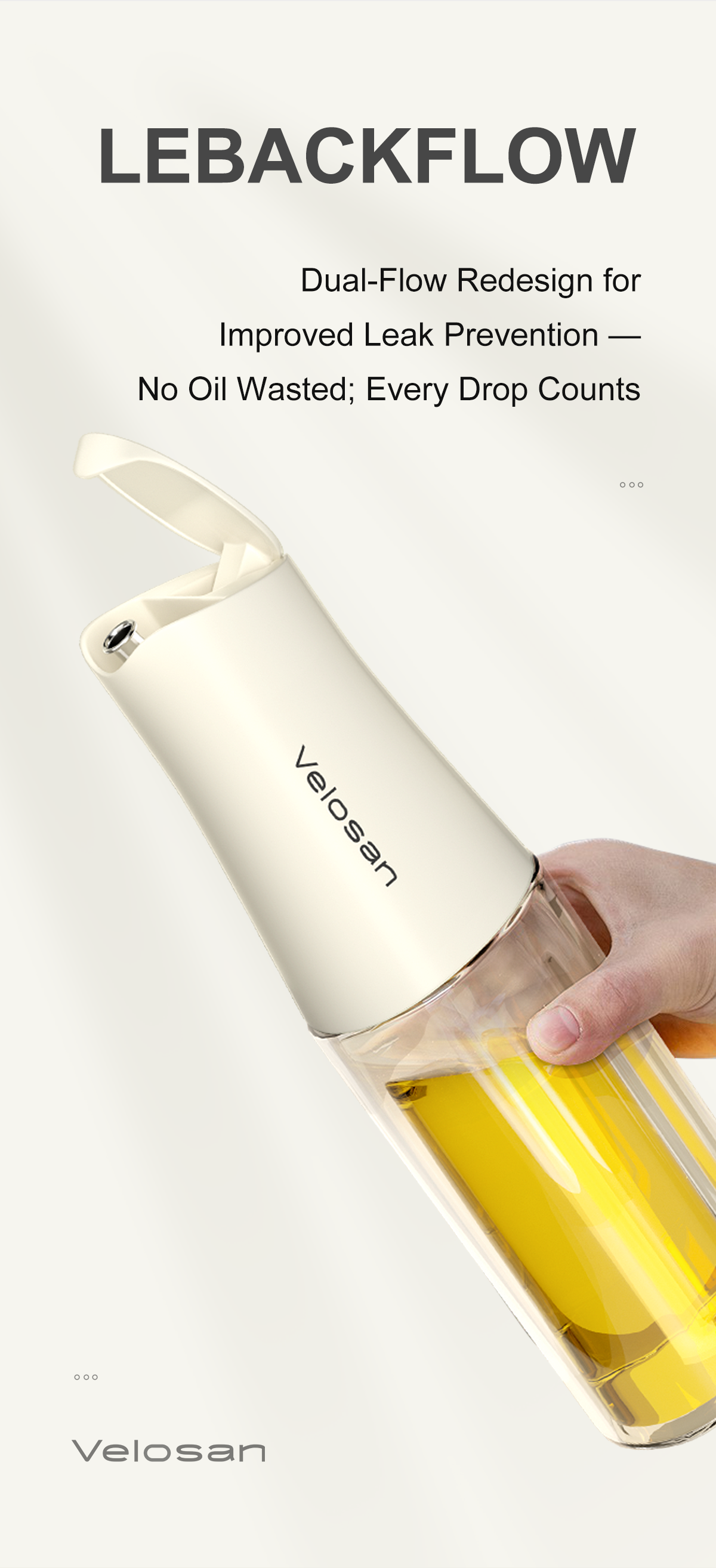 VELOSAN Automatic Oil Dispenser, 500 ml