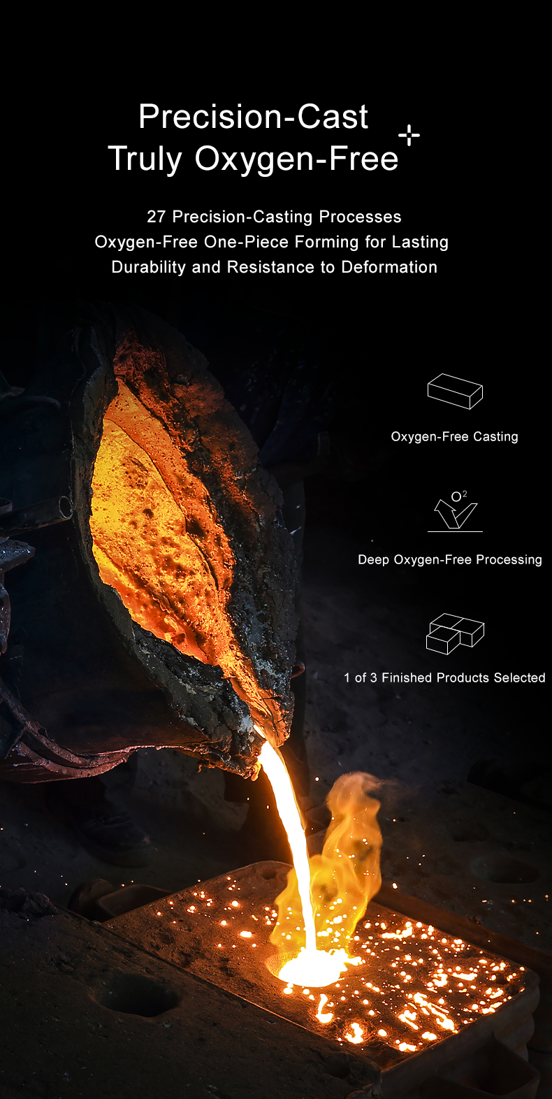 VELOSAN 32 cm Iron Wok with Titanium Coating