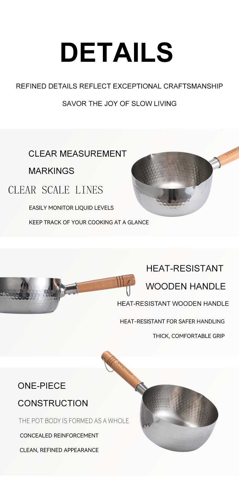 VELOSAN 18 cm Stainless-Steel Saucepan