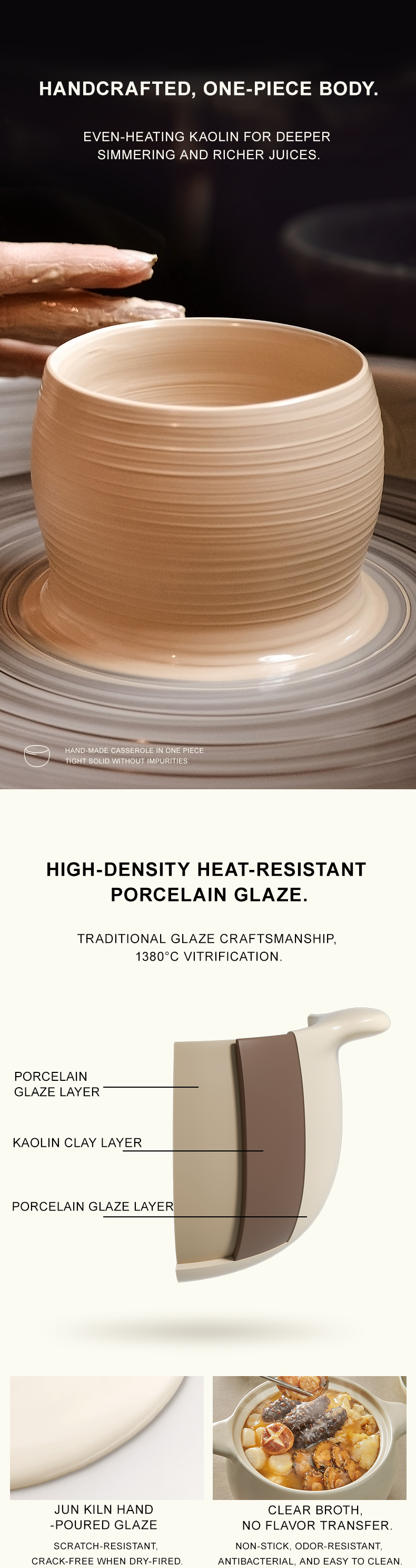 VELOSAN Pebble Series 4.5 L Casserole