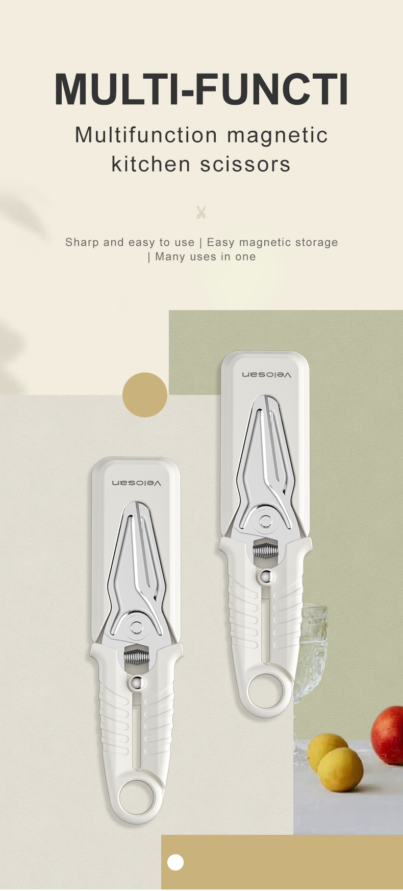 VELOSAN Multifunction Kitchen Scissors