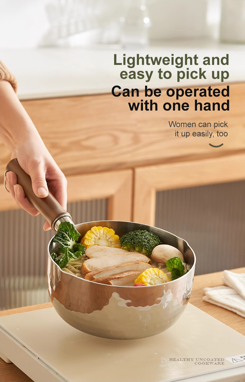 VELOSAN 20 cm Stainless-Steel Saucepan with Steamer