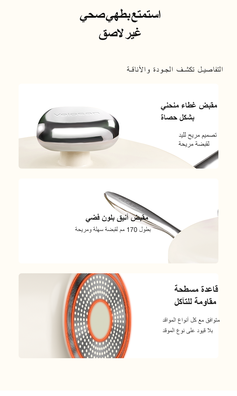 فيلوسان — قدر صلصة ألمنيوم مصبوب 20 سم