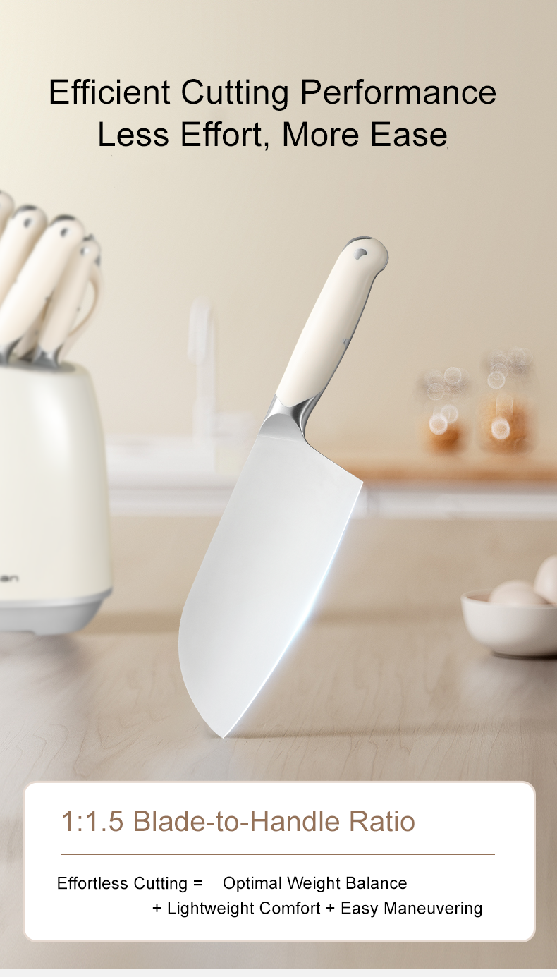 VELOSAN Pebble Series Knife Set, White