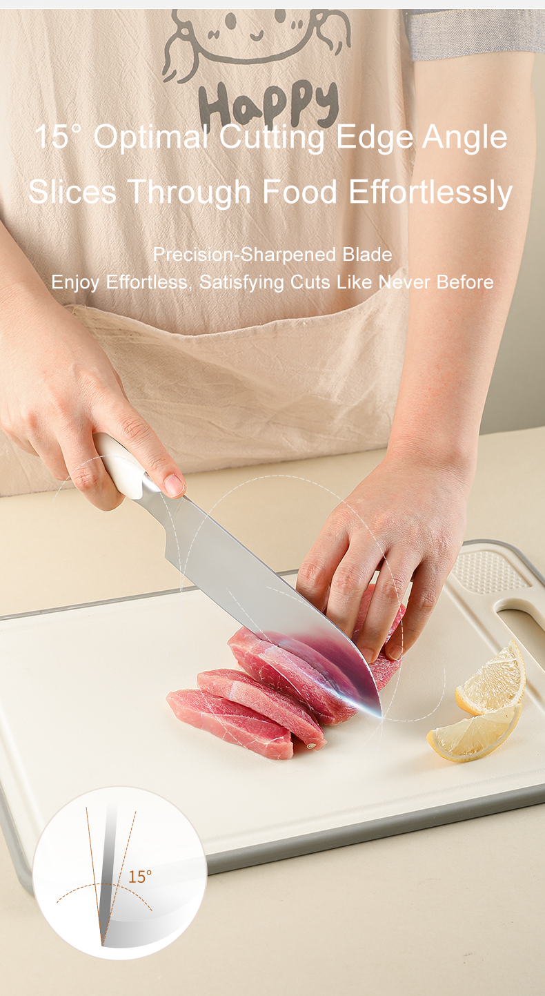 VELOSAN Pebble Series Knife Set, White