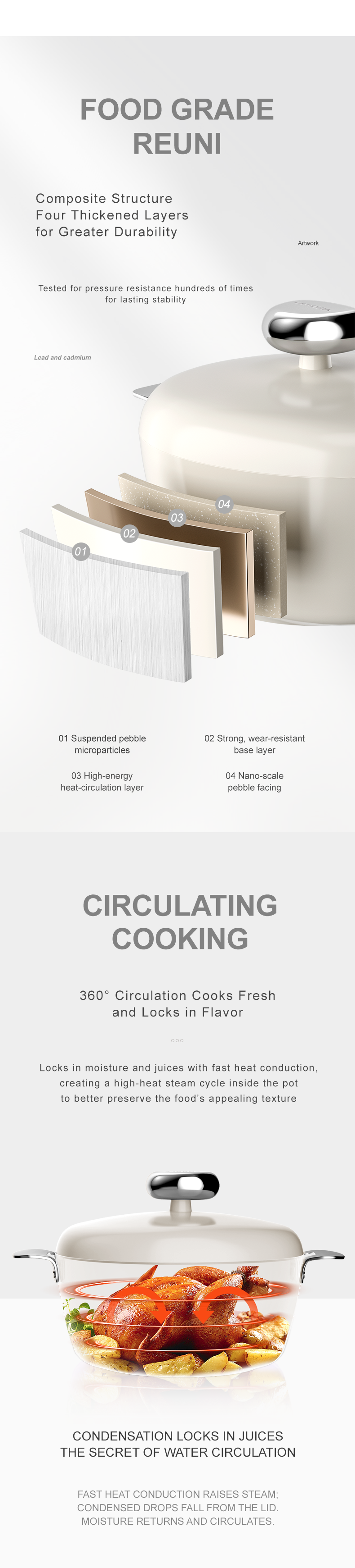 VELOSAN 24 cm Cast-Aluminum Casserole